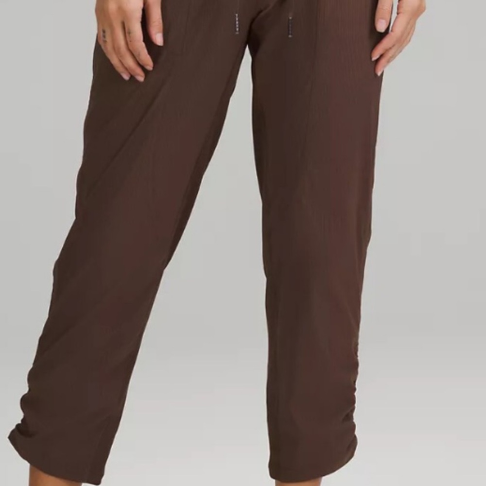 Lululemon Dance Studio Java Brown Joggers 17in Fl… - image 1